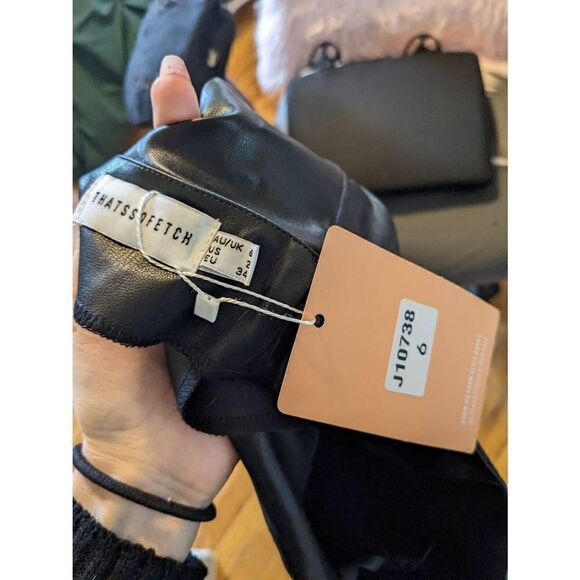 Thatssofetch Murk Skirt Black PU NWT - Picture 8 of 8